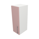 Pre Assembled Modern 250mm fitted kitchen wall unit pink