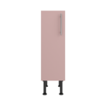 Pre Assembled Modern 250mm fitted kitchen base unit pink