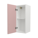 Pre Assembled Modern 300mm fitted kitchen wall unit pink