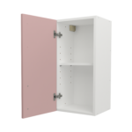 Pre Assembled Modern 350mm fitted kitchen wall unit pink