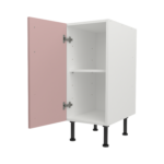 Pre Assembled Modern 350mm fitted kitchen base unit pink
