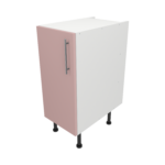Pre Assembled Modern 350mm fitted kitchen base unit pink