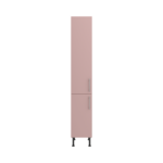 Pre Assembled Modern 350mm Tall Kitchen Larder fitted unit pink