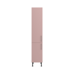 Pre Assembled Modern 400mm Tall Kitchen Larder fitted unit pink