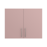 Pre Assembled Modern 900mm fitted kitchen wall unit pink