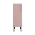 Pre Assembled Modern 300mm fitted kitchen base unit pink