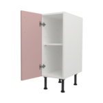 Pre Assembled Modern 300mm fitted kitchen base unit pink