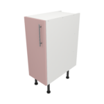 Pre Assembled Modern 300mm fitted kitchen base unit pink
