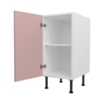 Pre Assembled Modern 400mm fitted kitchen base unit pink