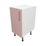Pre Assembled Modern 400mm fitted kitchen base unit pink