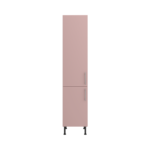 Pre Assembled Modern 450mm Tall Kitchen Larder fitted unit pink