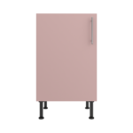 Pre Assembled Modern 500mm fitted kitchen base unit pink