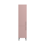Pre Assembled Modern 500mm Tall Kitchen Larder fitted unit pink
