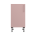 Pre Assembled Modern 450mm fitted kitchen base unit pink