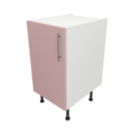 Pre Assembled Modern 450mm fitted kitchen base unit pink