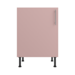 Pre Assembled Modern 600mm fitted kitchen universal base unit pink