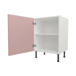 Pre Assembled Modern 600mm fitted kitchen universal base unit pink