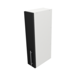 Pre Assembled Modern 150mm fitted kitchen wall unit matt black