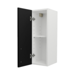 Pre Assembled Modern 250mm fitted kitchen wall unit matt black