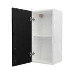 Pre Assembled Modern 350mm fitted kitchen wall unit matt black