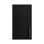 Pre Assembled Modern 400mm fitted kitchen wall unit matt black