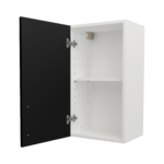 Pre Assembled Modern 400mm fitted kitchen wall unit matt black
