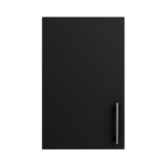 Pre Assembled Modern 450mm fitted kitchen wall unit matt black