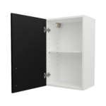 Pre Assembled Modern 450mm fitted kitchen wall unit matt black