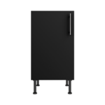 Pre Assembled Modern 450mm fitted kitchen base unit matt black