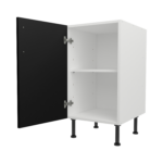 Pre Assembled Modern 450mm fitted kitchen base unit matt black