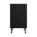 Pre Assembled Modern 500mm fitted kitchen base unit matt black