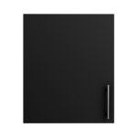 Pre Assembled Modern 600mm fitted kitchen wall unit matt black