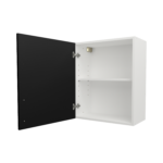 Pre Assembled Modern 600mm fitted kitchen wall unit matt black