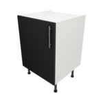 Pre Assembled Modern 600mm fitted kitchen universal base unit matt black