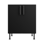 Pre Assembled Modern 700mm fitted kitchen universal base unit matt black