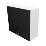 Pre Assembled Modern 800mm fitted kitchen wall unit matt black