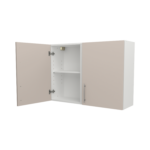 Pre Assembled Modern 1000mm fitted kitchen wall unit matt cashmere