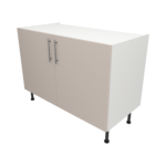 Pre Assembled Modern 1200mm fitted kitchen universal base unit matt cashmere
