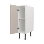Pre Assembled Modern 250mm fitted kitchen base unit matt cashmere