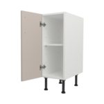 Pre Assembled Modern 300mm fitted kitchen base unit matt cashmere