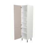 Pre Assembled Modern 500mm Tall Kitchen Larder fitted unit matt cashmere