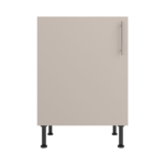 Pre Assembled Modern 600mm fitted kitchen universal base unit matt cashmere