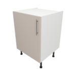 Pre Assembled Modern 600mm fitted kitchen universal base unit matt cashmere