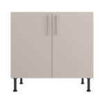 Pre Assembled Modern 900mm fitted kitchen universal base unit matt cashmere