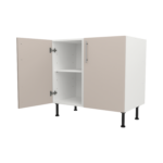 Pre Assembled Modern 900mm fitted kitchen universal base unit matt cashmere