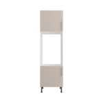 Pre Assembled Modern Double Housing Kitchen Larder fitted Unit Matt cashmere