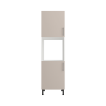 Pre Assembled Modern Single Oven Housing Kitchen Larder fitted Unit Matt cashmere