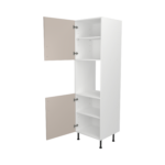 Pre Assembled Modern Single Oven Housing Kitchen Larder fitted Unit Matt cashmere
