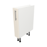 Pre Assembled Modern 150mm fitted kitchen base unit matt cream