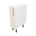 Pre Assembled Modern 250mm fitted kitchen base unit matt cream